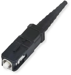 Corning 95-050-41 UniCam SC 50 µm Multimode OM2 Fiber Optic Connector, Black Corning 95-050-41 UniCam SC 50 µm Multimode OM2 Fiber Optic Connector, Black