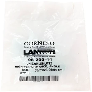 Corning UniCam 95-200-44 SC/APC OS2 Single-Mode Field-Installable Fiber Optic Connector, Green Corning UniCam 95-200-44 SC/APC OS2 Single-Mode Field-Installable Fiber Optic Connector, Green