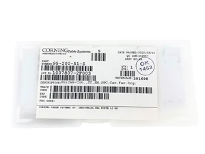Corning 95-200-51-Z UniCam ST OS2 Singlemode Fiber Optic Connectors, Organizer Pack of 25