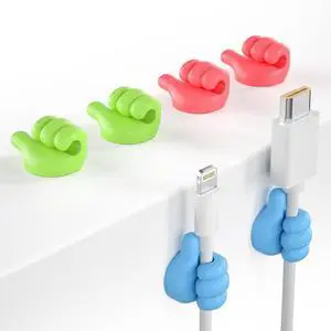 12 Pack Funny Thumb Cable Clips, Cord Holder Organizer & Keeper for Desk, Adhesive Phone Charger Cable Management for Nightstand, Office, Home, Car 12 Pack Funny Thumb Cable Clips, Cord Holder Organizer & Keeper for Desk, Adhesive Phone Charger Cable Management for Nightstand, Office, Home, Car