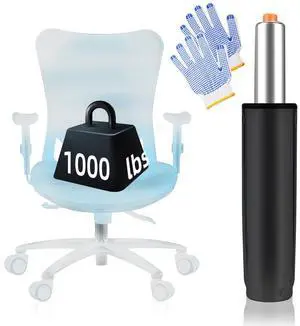 Office Chair Gas Cylinder Replacement Heavy Duty Class 4 Piston, 5.5" Adjustable Height, Universal Fit for Most Chairs, Smooth & Silent Lift, 1000 lbs Support Office Chair Gas Cylinder Replacement Heavy Duty Class 4 Piston, 5.5" Adjustable Height, Universal Fit for Most Chairs, Smooth & Silent Lift, 1000 lbs Support
