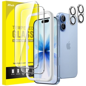 Screen Protector for iPhone 17, 2+2 Pack | with Camera Lens Protector, HD Clear Tempered Glass, Anti-Scratch Protection, Easy Installation Tool