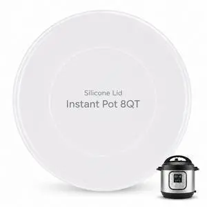 Silicone Lid for Instant Pot 8 Quart, Airtight Inner Pot Cover for Food Storage, Reusable, Microwave & Freezer Safe, Dishwasher Safe, TranslucentTransparent White, 8QT) Silicone Lid for Instant Pot 8 Quart, Airtight Inner Pot Cover for Food Storage, Reusable, Microwave & Freezer Safe, Dishwasher Safe, TranslucentTransparent White, 8QT)