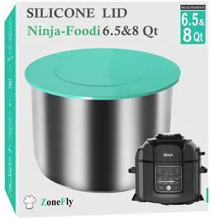 Silicone Lid Fits NinjaFoodi - 8 Quart & 6.5 Quart Inner Pot Cover for Ninja-Foodi FD401/FD302/OS401/OS301/OP401/OP302 NJFoodi Sealing Lid for Pressure Cooker Pot Parts Accessories Silicone Lid Fits NinjaFoodi - 8 Quart & 6.5 Quart Inner Pot Cover for Ninja-Foodi FD401/FD302/OS401/OS301/OP401/OP302 NJFoodi Sealing Lid for Pressure Cooker Pot Parts Accessories