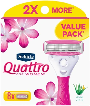 Quattro For Women, Womens Razor Refllls Value Pack, 8ct Quattro For Women, Womens Razor Refllls Value Pack, 8ct