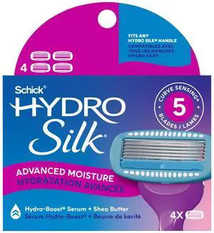 Moisture Razor Blade Refills, 4 Count | 5-Blade Moisturizing Razors for Women | Womens Moisturizing Razor Refills Moisture Razor Blade Refills, 4 Count | 5-Blade Moisturizing Razors for Women | Womens Moisturizing Razor Refills