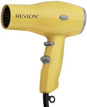 Compact Hair Dryer | 1875W Lightweight Design, Perfect for Travel, (Yellow), Plastic Compact Hair Dryer | 1875W Lightweight Design, Perfect for Travel, (Yellow), Plastic