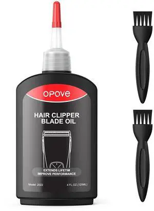 Premium Hair Clipper Blade Lubricating Oil for Clippers, Trimmers, Groomers, Rust Prevention, 4.05oz/120ml, 1 Pack with Clean Brushes Premium Hair Clipper Blade Lubricating Oil for Clippers, Trimmers, Groomers, Rust Prevention, 4.05oz/120ml, 1 Pack with Clean Brushes