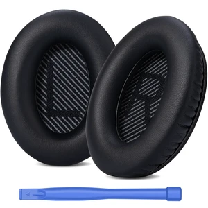 Headphones Replacement Ear Pads for Bose QuietComfort 35 QC35 & QC35 II Premium Memory Foam, Soft Protein Leather, Enhanced Noise Isolation, Easy Install, Comfortable & DurableBlack Headphones Replacement Ear Pads for Bose QuietComfort 35 QC35 & QC35 II Premium Memory Foam, Soft Protein Leather, Enhanced Noise Isolation, Easy Install, Comfortable & DurableBlack