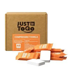 Compressed Towel Tablets, Disposable Coin Tissue for Travel, Portable Face Towels 10x12 Inch, Soft Durable Compressed Towels for Camping Outdoor On The Go (48 Cts) Compressed Towel Tablets, Disposable Coin Tissue for Travel, Portable Face Towels 10x12 Inch, Soft Durable Compressed Towels for Camping Outdoor On The Go (48 Cts)