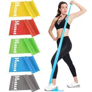 Resistance Bands for Physical Therapy, Working Out Bands, Latex Free Elastic and Exercise Bands Set for Stretching, Suitable for Rehab, Yoga, Pilates, Gym, Home Exercise (Five Colors) Resistance Bands for Physical Therapy, Working Out Bands, Latex Free Elastic and Exercise Bands Set for Stretching, Suitable for Rehab, Yoga, Pilates, Gym, Home Exercise (Five Colors)