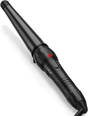 Ceramic Tourmaline Coating Curling Wand, 3/4-1 1/4 Inch Barrel Hair Curler with 2 Heat Setting (320/410), Suitable for All Hair Types Ceramic Tourmaline Coating Curling Wand, 3/4-1 1/4 Inch Barrel Hair Curler with 2 Heat Setting (320/410), Suitable for All Hair Types
