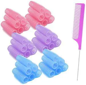 36PCS Self Grip Small Hair Curlers Set, Heatless Rollers Hair Curlers Salon Haidressing Curlers DIY Curly Hair Accessories for Medium Short Thin Fine Hair (0.6Inch) 36PCS Self Grip Small Hair Curlers Set, Heatless Rollers Hair Curlers Salon Haidressing Curlers DIY Curly Hair Accessories for Medium Short Thin Fine Hair (0.6Inch)