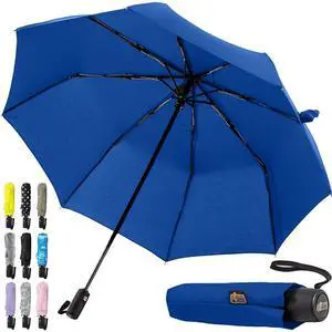 Compact Travel Size Umbrella for Rain, Sleek Design Fits Backpack, Purse and Carry On, Lightweight Under 1lb, One Click Open and Close, Wind Resistant, Durable Waterproof Quick Dry, Navy Compact Travel Size Umbrella for Rain, Sleek Design Fits Backpack, Purse and Carry On, Lightweight Under 1lb, One Click Open and Close, Wind Resistant, Durable Waterproof Quick Dry, Navy