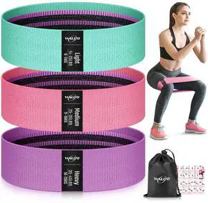 Resistance Bands for Working Out, Fabric Exercise Bands for Legs and Butt, Workout Bands for Women and Men, Booty Band for Yoga Starter Set, Pilates, Rehab, Fitness and Home Workout Resistance Bands for Working Out, Fabric Exercise Bands for Legs and Butt, Workout Bands for Women and Men, Booty Band for Yoga Starter Set, Pilates, Rehab, Fitness and Home Workout