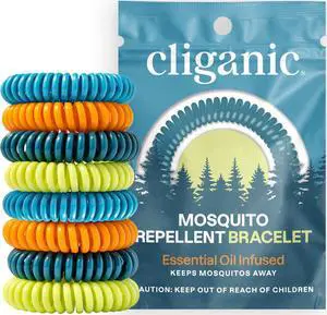20 Pack Mosquito Repellent Bracelets for Adults & Kids - Natural DEET-Free Bands, Individually Wrapped 20 Pack Mosquito Repellent Bracelets for Adults & Kids - Natural DEET-Free Bands, Individually Wrapped