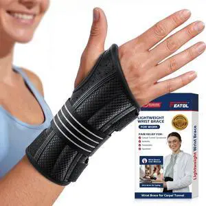 Lightweight Carpal Tunnel Wrist Brace for Daily Work, 7 inches Comfortable & Adjustable Night Support for Women Men, Hand Brace With Splint Pain Relief for Tendonitis, Sprains, Arthritis Lightweight Carpal Tunnel Wrist Brace for Daily Work, 7 inches Comfortable & Adjustable Night Support for Women Men, Hand Brace With Splint Pain Relief for Tendonitis, Sprains, Arthritis
