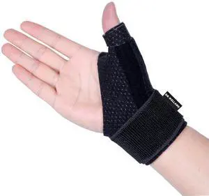 Reversible Thumb & Wrist Stabilizer splint for BlackBerry Thumb, Trigger Finger, Pain Relief, Arthritis, Tendonitis, Sprained and Carpal Tunnel Supporting, Lightweight and Breathable S/M Reversible Thumb & Wrist Stabilizer splint for BlackBerry Thumb, Trigger Finger, Pain Relief, Arthritis, Tendonitis, Sprained and Carpal Tunnel Supporting, Lightweight and Breathable S/M