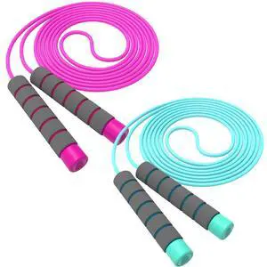 Adjustable Soft Skipping Rope - Toddler Jump Rope With Skin-Friendly Foam Handles For Kids, Boys, Girls, Women, Men - Exercise Activity, Outdoor Fitness Adjustable Soft Skipping Rope - Toddler Jump Rope With Skin-Friendly Foam Handles For Kids, Boys, Girls, Women, Men - Exercise Activity, Outdoor Fitness