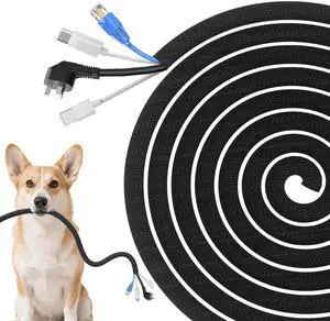 Cord Protectors from Pets No Chew, Ultra Durable Wire Protector Cord Covers for Pets, Flexible Cable Sleeve Cord Management for TV/Computer/Electric Wires/Phone Charging Cables (1/4"-20Feet) Cord Protectors from Pets No Chew, Ultra Durable Wire Protector Cord Covers for Pets, Flexible Cable Sleeve Cord Management for TV/Computer/Electric Wires/Phone Charging Cables (1/4"-20Feet)