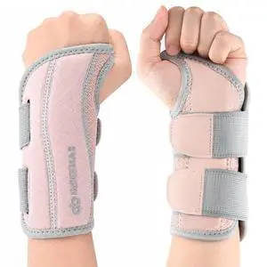 Copper Carpal Tunnel Wrist Brace, Adjustable Wrist Support Splint for Night Sleep & Daytime Working, Hand Braces Pain Relief for Arthritis, Tendonitis, Sprain, Men & Women (Right Hand-Pink, S/M) Copper Carpal Tunnel Wrist Brace, Adjustable Wrist Support Splint for Night Sleep & Daytime Working, Hand Braces Pain Relief for Arthritis, Tendonitis, Sprain, Men & Women (Right Hand-Pink, S/M)