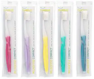 Extra Soft Toothbrushes (Compact Size Head) Periodontist Design Tapered Bristles for Sensitive Teeth and Receding Gums, Individually Wrapped Plaque Remover Toothbrush (5 Pack, Colors May Vary) Extra Soft Toothbrushes (Compact Size Head) Periodontist Design Tapered Bristles for Sensitive Teeth and Receding Gums, Individually Wrapped Plaque Remover Toothbrush (5 Pack, Colors May Vary)