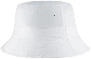 Hot Summer Bucket Hat - Trendy Cotton Sun Hat for Beach, Golf, Fishing - Fun Outdoor Vacation Boonie for Men and Women (White) Hot Summer Bucket Hat - Trendy Cotton Sun Hat for Beach, Golf, Fishing - Fun Outdoor Vacation Boonie for Men and Women (White)