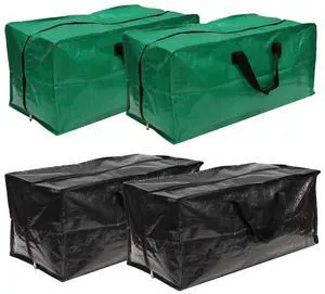 HOME Clean & Care 4 pc Extra Large Storage Bags - Store Clothes, Blankets, Towels, Decorations - Mositure Proof Coated Polypropylene HOME Clean & Care 4 pc Extra Large Storage Bags - Store Clothes, Blankets, Towels, Decorations - Mositure Proof Coated Polypropylene