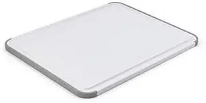 Classic Cutting Board with Perimeter Trench and Non Slip Edges, Dishwasher Safe, 11 inch x 14 inch, White and Gray Classic Cutting Board with Perimeter Trench and Non Slip Edges, Dishwasher Safe, 11 inch x 14 inch, White and Gray