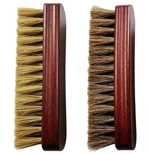 2-Pack Shoe Brush, Horsehair Brush & Boar Bristle Brush | 100% Pure Horsehair & Boar Bristle, Premium Beech Handle Restores Shine While Deep Cleaning Leather, Boots & Sneakers 2-Pack Shoe Brush, Horsehair Brush & Boar Bristle Brush | 100% Pure Horsehair & Boar Bristle, Premium Beech Handle Restores Shine While Deep Cleaning Leather, Boots & Sneakers