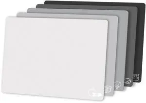 Flexible Plastic Cutting Board Set of 5 Gradient Color, Colorful Chopping Boards, BPA Free Mats, Non-Slip, Dishwasher Safe, 15x12 Inch, Gray Neutral Colors Flexible Plastic Cutting Board Set of 5 Gradient Color, Colorful Chopping Boards, BPA Free Mats, Non-Slip, Dishwasher Safe, 15x12 Inch, Gray Neutral Colors