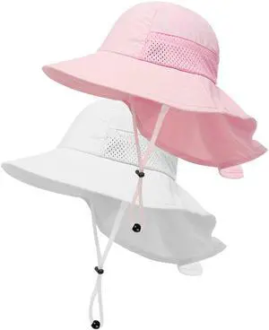Toddler Baby Sun Hat Kids Summer Beach Essentials Adjustable Beach Hats with Bucket Wide Brim for Boys Girls Age 0-14 Years Toddler Baby Sun Hat Kids Summer Beach Essentials Adjustable Beach Hats with Bucket Wide Brim for Boys Girls Age 0-14 Years