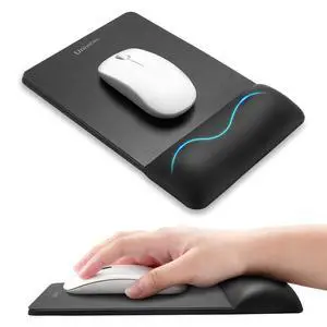 Mini Size Mouse Pad for Business Trips and Travel,Premium PU Material,Ergonomic Design,Smooth Mouse Operation with Hard Plate,Reduces Fatigue(Black) Mini Size Mouse Pad for Business Trips and Travel,Premium PU Material,Ergonomic Design,Smooth Mouse Operation with Hard Plate,Reduces Fatigue(Black)