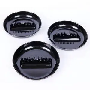 Premium Plastic Ashtray, Trash Can, Pack of 3, Round Black Large Size, for Indoor Outdoor Home Office Patio Restaurant Bar Hotel Use Premium Plastic Ashtray, Trash Can, Pack of 3, Round Black Large Size, for Indoor Outdoor Home Office Patio Restaurant Bar Hotel Use