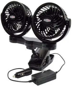 RPSC8572 12-Volt Dual Fan with Mounting Clip, Black, 10X7X12 RPSC8572 12-Volt Dual Fan with Mounting Clip, Black, 10X7X12