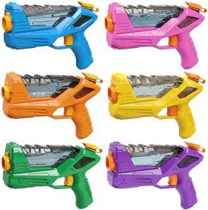 6 Pack Water Guns for Kids Adults - 6 Color Squirt Gun with Trigger, Long Range Water Pistol, Super Water Blaster Soaker Toys for Pool, Beach, Yard & Summer Party 6 Pack Water Guns for Kids Adults - 6 Color Squirt Gun with Trigger, Long Range Water Pistol, Super Water Blaster Soaker Toys for Pool, Beach, Yard & Summer Party