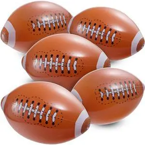 12-Pack 16" Inflatable Footballs for Football Party Decorations & Party Favors Blow-Up Sports-Themed Beach Balls for Game Day & Birthday Supplies, Goodie Bag Stuffers 12-Pack 16" Inflatable Footballs for Football Party Decorations & Party Favors Blow-Up Sports-Themed Beach Balls for Game Day & Birthday Supplies, Goodie Bag Stuffers