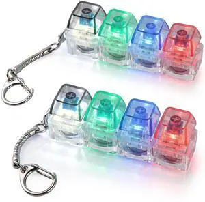 2 Pcs Keyboard Fidget Toy Light Up, Keyboard Clicker Fidget, Loud Decompression Button Finger Clicker Toy, 4-in-1 Keychain Button Stress Relief Fidget for Adult to Relief Stress 2 Pcs Keyboard Fidget Toy Light Up, Keyboard Clicker Fidget, Loud Decompression Button Finger Clicker Toy, 4-in-1 Keychain Button Stress Relief Fidget for Adult to Relief Stress