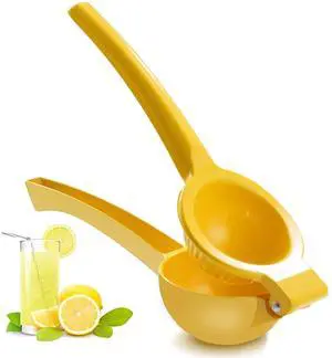 Manual Juicer Citrus Lemon Squeezer, Fruit Juicer Lime Press Metal, Professional Hand Juicer Kitchen Tool(Yellow Manual Juicer Citrus Lemon Squeezer, Fruit Juicer Lime Press Metal, Professional Hand Juicer Kitchen Tool(Yellow