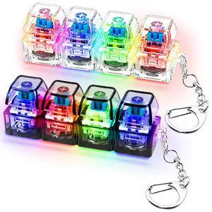 2 PCS Glow Keyboard Fidget Toy, Keyboard Fidget with LED Light Keychain 4-in-1 Keyboard Decompression Button Finger Clicker Toys, Button Stress Relief Fidget Gifts for Kids Adults(Clear Black) 2 PCS Glow Keyboard Fidget Toy, Keyboard Fidget with LED Light Keychain 4-in-1 Keyboard Decompression Button Finger Clicker Toys, Button Stress Relief Fidget Gifts for Kids Adults(Clear Black)