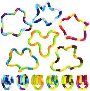 Sensory Fidget Toys - 6PCS Multicolor Twisty Fidget Toys for Adults, Boys, Girls for Relaxation, Anxiety Stress Relief, Decompression - Squeeze, Twist, Chain Spinner Alternative Gift Sensory Fidget Toys - 6PCS Multicolor Twisty Fidget Toys for Adults, Boys, Girls for Relaxation, Anxiety Stress Relief, Decompression - Squeeze, Twist, Chain Spinner Alternative Gift