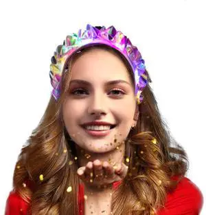 1PCS Light Up Headbands LED Flash Glowing Hair Band Laser Hair Hoop Tiara Luminous Headbands Party Costume Hair Accessories for Women and Girls 1PCS Light Up Headbands LED Flash Glowing Hair Band Laser Hair Hoop Tiara Luminous Headbands Party Costume Hair Accessories for Women and Girls