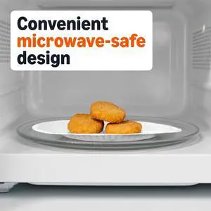 9" Uncoated White Paper Plates, Microwave Safe, 100 Count 9" Uncoated White Paper Plates, Microwave Safe, 100 Count