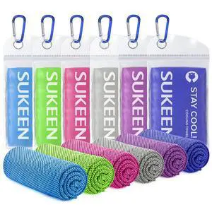 Cooling Towels 6 Pack (40"x12"), Cooling Towels for Neck and Face, Quick Dry Sport Camping Cooling Towel, Cold Towel for Hot Weather Cooling Towels 6 Pack (40"x12"), Cooling Towels for Neck and Face, Quick Dry Sport Camping Cooling Towel, Cold Towel for Hot Weather