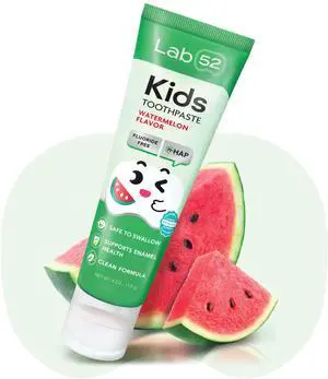 Fluoride Free Kids Toothpaste, Nano Hydroxyapatite Xylitol Watermelon | Toddler Toothpaste, Children Oral Care, Safe if Swallowed, Supports Enamel Health, Remineralizing, SLS Free Fluoride Free Kids Toothpaste, Nano Hydroxyapatite Xylitol Watermelon | Toddler Toothpaste, Children Oral Care, Safe if Swallowed, Supports Enamel Health, Remineralizing, SLS Free