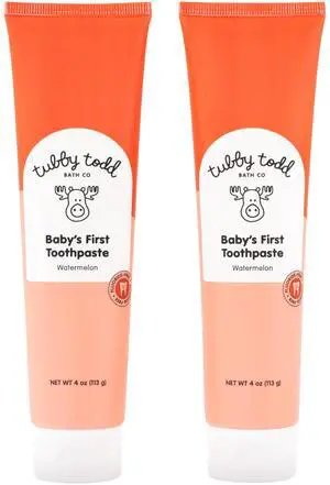 Fluoride Free Kids Toothpaste - Made with Xylitol - Safe Toothpaste for Baby, Toddler, Infant & Children - 4oz, 2 Pack - Watermelon Flavor Fluoride Free Kids Toothpaste - Made with Xylitol - Safe Toothpaste for Baby, Toddler, Infant & Children - 4oz, 2 Pack - Watermelon Flavor