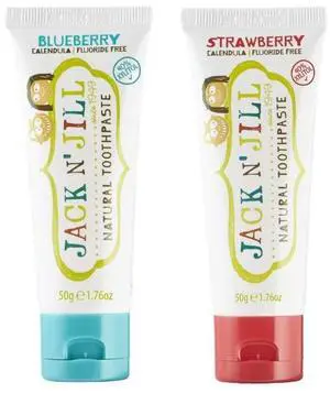 Natural Kids Toothpaste - Blueberry & Strawberry - Organic, Gluten Free, Vegan, BPA Free, Fluoride Free, SLS Free, Dairy Free - Making Toothbrushing Fun for Kids - 1.76 oz (Pack of 2) Natural Kids Toothpaste - Blueberry & Strawberry - Organic, Gluten Free, Vegan, BPA Free, Fluoride Free, SLS Free, Dairy Free - Making Toothbrushing Fun for Kids - 1.76 oz (Pack of 2)