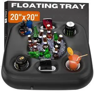Premium Small Floating Drink Holder for Pool, Hot Tub Accessories for Adults - Holds Up to 50 LBS - Fun Swimming Pool Accessories for Adults, Cool and Unique Drink Floaties Premium Small Floating Drink Holder for Pool, Hot Tub Accessories for Adults - Holds Up to 50 LBS - Fun Swimming Pool Accessories for Adults, Cool and Unique Drink Floaties