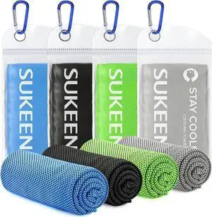 4Pack Cooling Towel (40"x12") for Neck and Face, Soft & Breathable Chilly Sports Towel, Quick-Drying Sweat Absorbing Cooling Neck Wraps Cooling for Yoga, Sport, Running, Workout 4Pack Cooling Towel (40"x12") for Neck and Face, Soft & Breathable Chilly Sports Towel, Quick-Drying Sweat Absorbing Cooling Neck Wraps Cooling for Yoga, Sport, Running, Workout