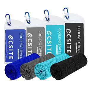 4 Pack Cooling Towels (47"x12") for Neck and Face, Ice Towel for Hot Weather, Soft Breathable Chilly Gym Towels, Microfiber Towel for Work Out, Yoga, Running, Camping & More Activities 4 Pack Cooling Towels (47"x12") for Neck and Face, Ice Towel for Hot Weather, Soft Breathable Chilly Gym Towels, Microfiber Towel for Work Out, Yoga, Running, Camping & More Activities